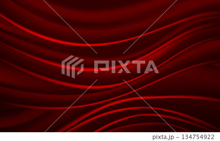 Abstract black fabric satin wave background texture vector 134754922