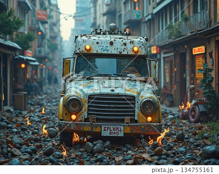 レトロな車 134755161