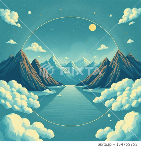 山と湖 山と湖 134755255