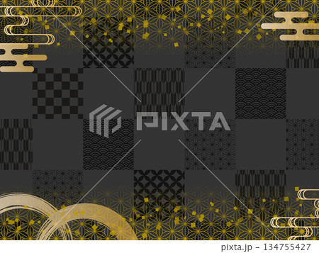 和フレーム背景 134755427