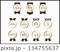 月桂樹ランキングメダルのゴールドバナーセット 134755637