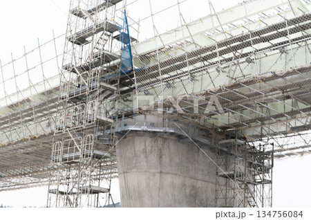 建設中の東北中央自動車道 134756084