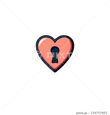 Romantic concept featuring a heart shaped padlock love unlocking secrets trust security affection Romantic concept featuring a heart shaped padlock love unlocking secrets trust security affection 134757955