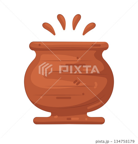 Illustration of pottery  134758179