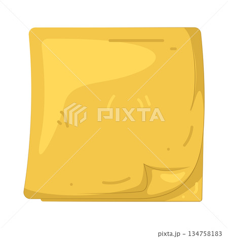 Illustration of sticky note Illustration of sticky note 134758183
