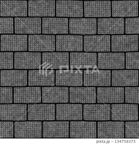 Seamless pattern of concrete brick wall. High resolution photo filter. 134758373
