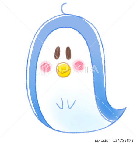 かわいい人気動物キャラクターイラスト素材【ペンギン3】全身 134758872