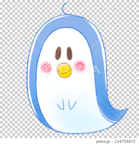 かわいい人気動物キャラクターイラスト素材【ペンギン3】全身 134758872