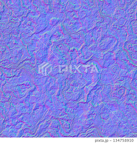 Seamless normal map texture stone pattern. High resolution filter. Seamless normal map texture stone pattern. High resolution filter. 134758910
