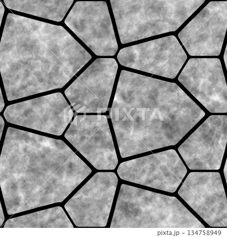 Seamless dry cracked soil pattern. High resolution photo filter. 134758949