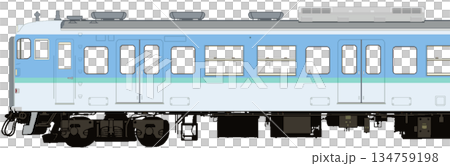 ドット絵の115系電車（新信州色） 134759198