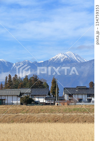 冬の安曇野 冬の安曇野 134759353