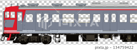 Pixel art of Shinano Railway 115 series train (standard color) 134759422