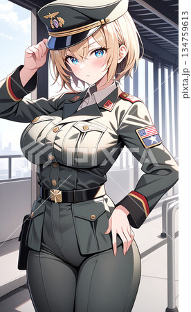 兵士の女の子 134759613