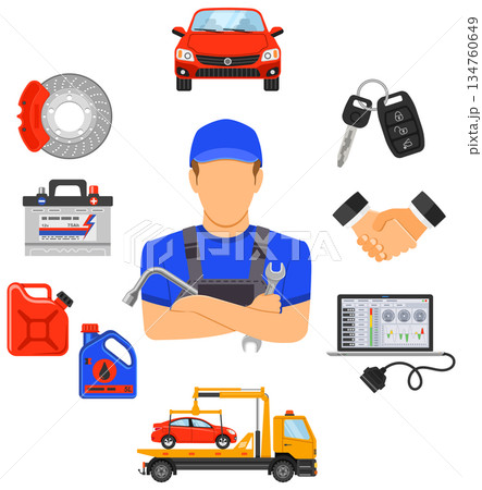 Car Service Timeline Infographics 134760649