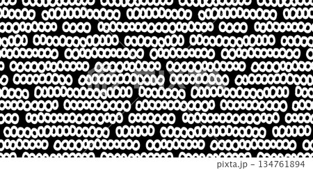 手描きループ模様の繰り返しパターンベクターデザイン 手描きループ模様の繰り返しパターンベクターデザイン 134761894