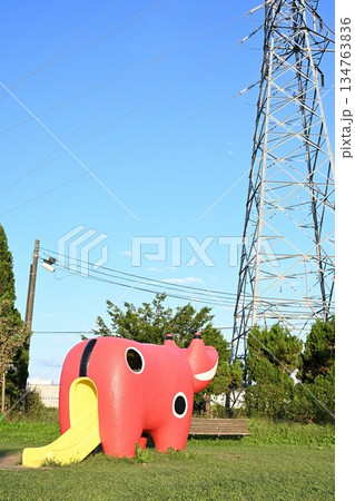 赤べこ公園（福島県会津若松市） 134763836