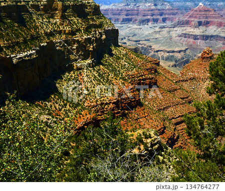 Hazy Sky Day At The Grand Canyon Arizona 134764277