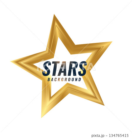modern golden star luxurious background for award or honor event 134765415