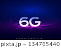 ultra fast 6g internet network techno background 134765440