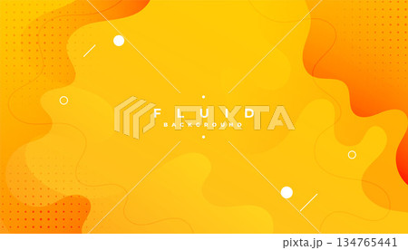 wave of fluid gradient banner for a smooth and dynamic design 134765441