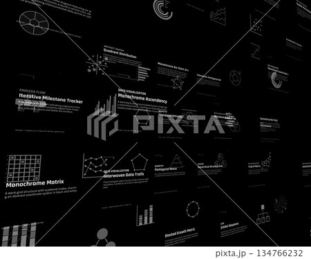 デジタルデータ分析図表 デジタルデータ分析図表 134766232