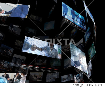 ビジネス デジタル 情報 画面 ビジネス デジタル 情報 画面 134766391