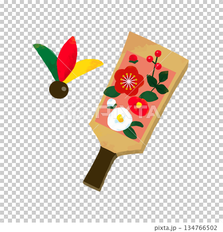 可愛的鬥鳥和羽毛插圖 可愛的鬥鳥和羽毛插圖 134766502