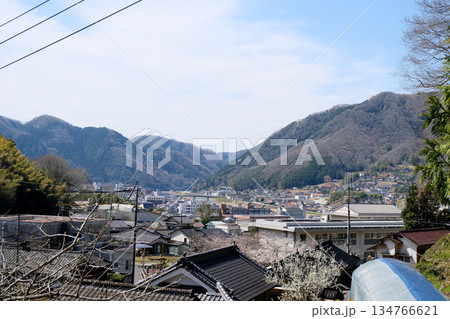 岡山県高梁市_備中松山城遊歩道入口付近風景2_2025年3月 134766621