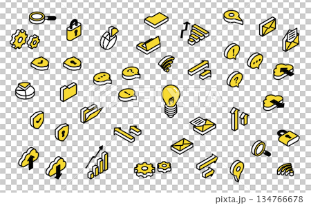 等距插圖：圖示集 134766678