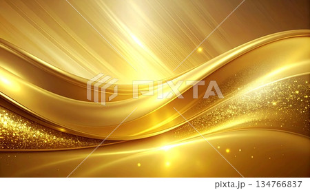 光沢のある金色の背景素材 光沢のある金色の背景素材 134766837