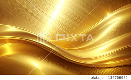 光沢感のある金色の背景 134766983