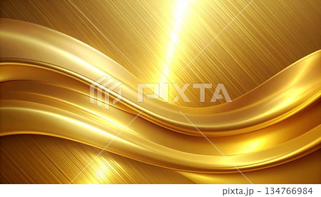 光沢感のある金色の背景 光沢感のある金色の背景 134766984