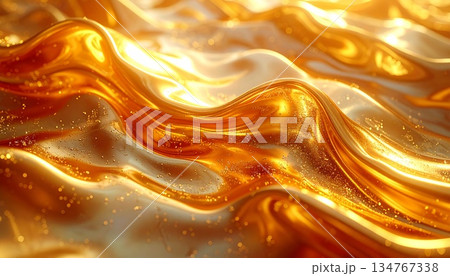 金色のグラデーションの背景素材 金色のグラデーションの背景素材 134767338