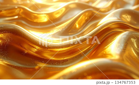金色のグラデーションの背景素材 金色のグラデーションの背景素材 134767353