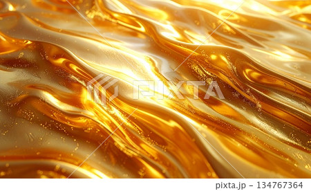 金色のグラデーションの背景素材 金色のグラデーションの背景素材 134767364