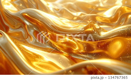 金色のグラデーションの背景素材 金色のグラデーションの背景素材 134767365