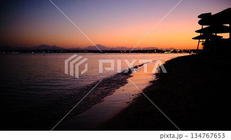 Sunset Beach Shoreline 134767653