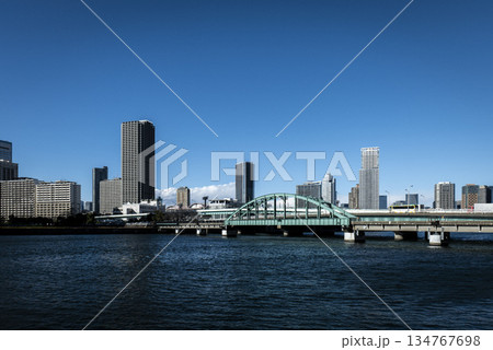遊歩道となった豊洲「晴海橋梁 (旧晴海鉄道橋) 」　2025年12月 134767698