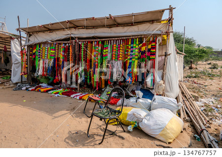 India, Pushkar, Scene of daily life during the annual fair. 134767757