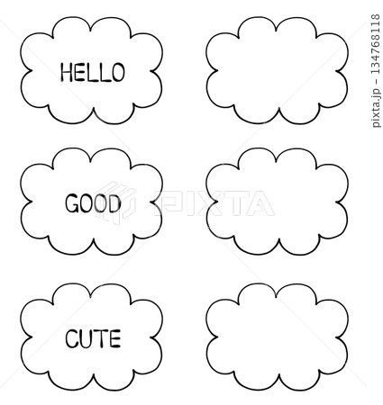 吹き出しセット 134768118