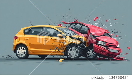 Car insurance claim settlement success story visual 134768424