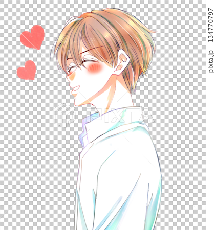 白シャツの男性 満面の笑み 恋愛 白シャツの男性 満面の笑み 恋愛 134770797