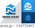 Letter N House Logo Logos Design Element Stock Vector Illustration 134770867