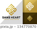 Letter S Heart Luxury Logo Logos Design Element Stock Vector Illustration 134770870