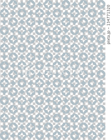 偽銀の七宝柄の背景 134771320