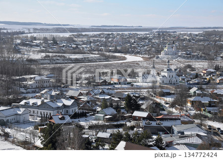 Suzdal, Russia, winter, aerial view Suzdal, Russia, winter, aerial view 134772424