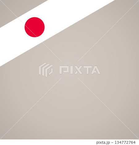 Corner ribbon flag of Japan 134772764