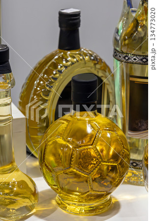 Domestic homemade brandy on market 134773020