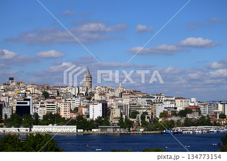 istanbul city view. Galata Tower. 134773154